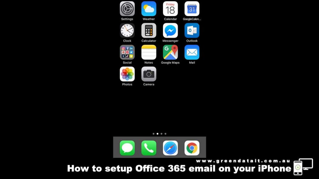 Click on the Mail app icon on your iPhone screen